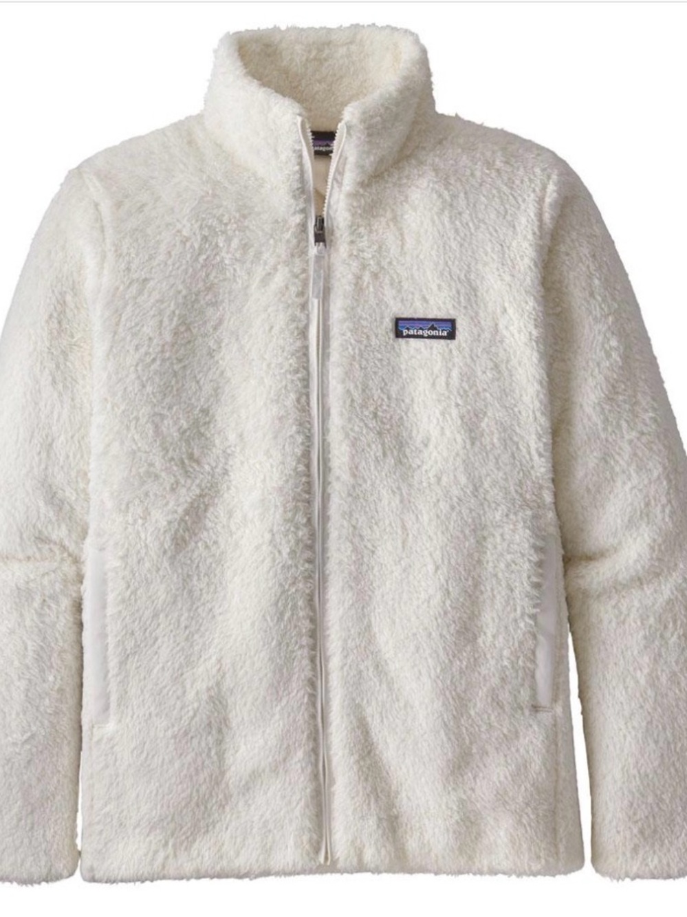 Patagonia Los Gatos Fleece Jacket Full Zip Sz Small Women's Birch White Sherpa